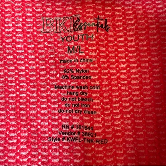 BKE Essentials Youth Knit Top in Red Size Little Girls M/L - Picture 8 of 8